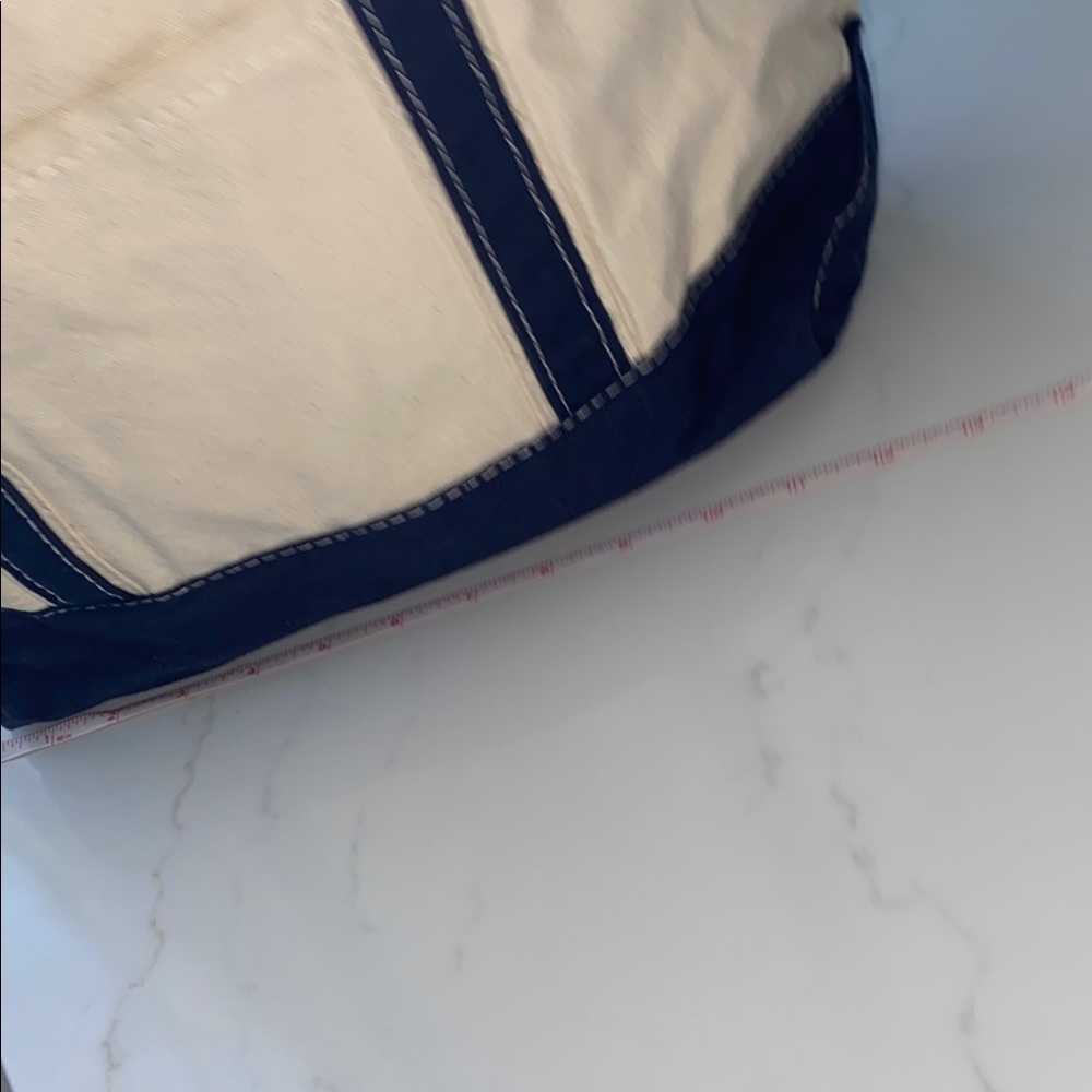 Seaside Canvas Tote Bag with Navy Accents - Picture 6 of 8